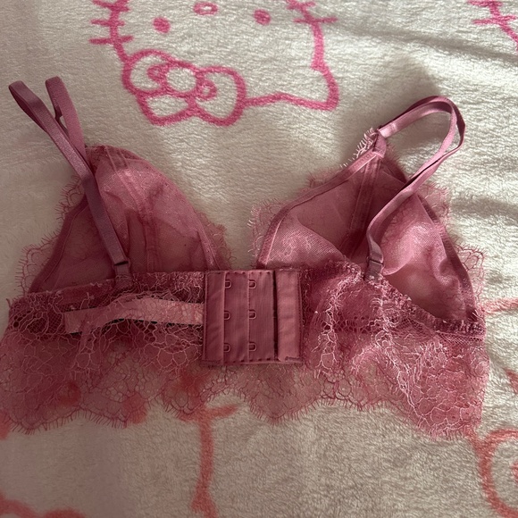 $6.99 SHIPPING Rose Pink Victoria’s Secret Sheer Bralette - Picture 2 of 3
